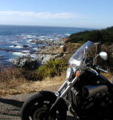 Pacific coast view south of Monterey